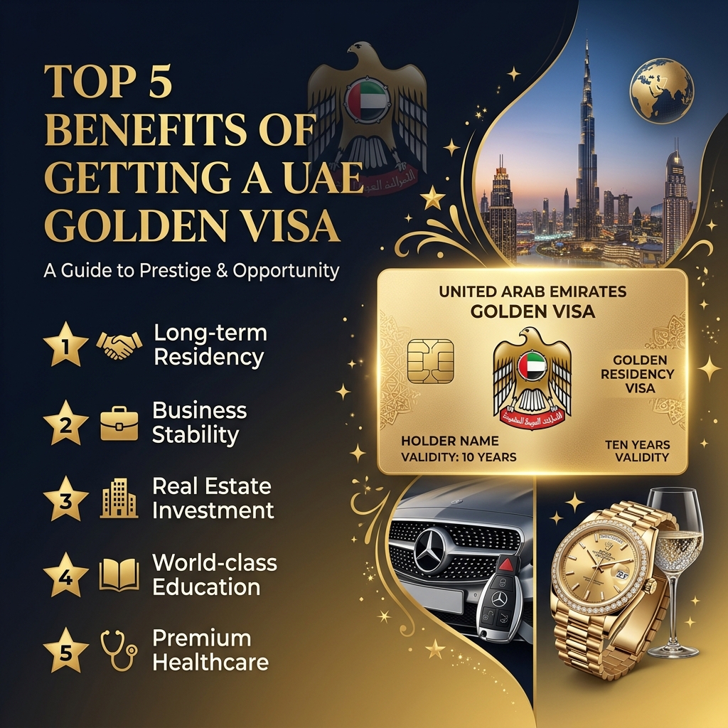 Top 5 Benefits of Getting a Dubai Golden Visa in 2024